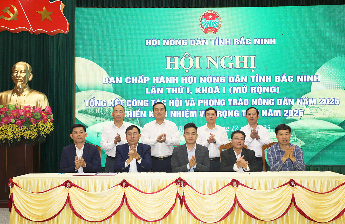 Hội Nông dân tỉnh Bắc Ninh tổng kết công tác Hội năm 2025, triển khai nhiệm vụ năm 2026