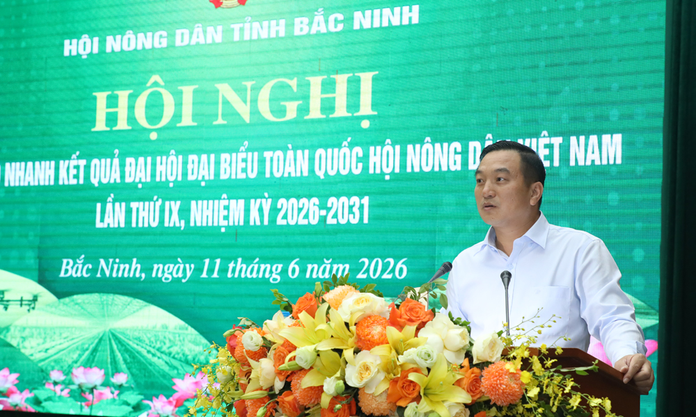 Hội Nông dân tỉnh Bắc Ninh thông báo nhanh kết quả Đại hội đại biểu toàn quốc Hội Nông dân Việt Nam lần thứ IX