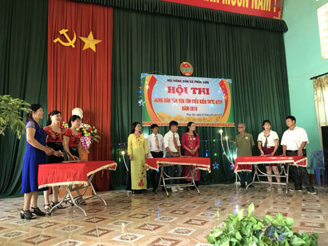 Hội thi “Nông dân Tân Yên tìm hiểu kiếm thức an toàn thực phẩm năm 2018