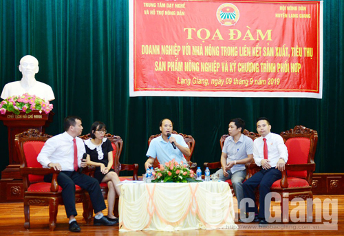 Tọa đàm doanh nghiệp với nông dân trong liên kết tiêu thụ nông sản